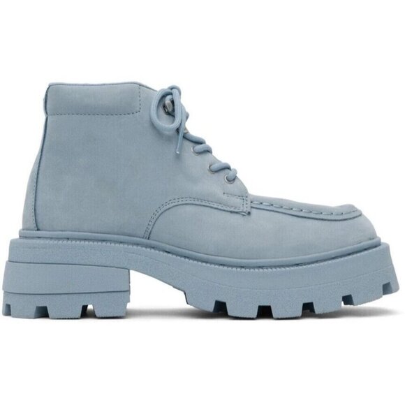Eytys Tribeca Lace-Up Boots 36 US 6 Womens Sky Blue - Picture 14 of 16